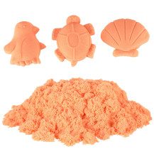 Piasek sensoryczny dla dzieci 1 kg pomarańczowy - woreczek