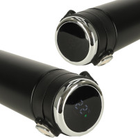 Kubek bidon termiczny z ustnikiem termos LED 350ml czarny