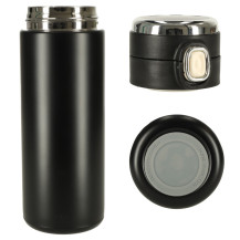 Kubek bidon termiczny z ustnikiem termos LED 350ml czarny