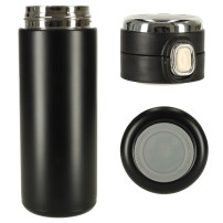 Kubek bidon termiczny z ustnikiem termos LED 350ml czarny