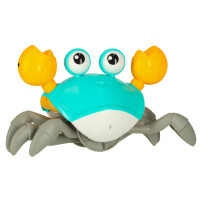 Interaktywny krab pełzający z dźwiękiem, zielony, USB, 3+