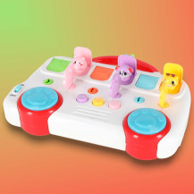Autobus edukacyjny grający wyskakujące zwierzątka i kluczyki