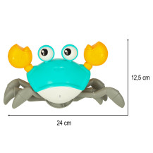Interaktywny krab pełzający z dźwiękiem, zielony, USB, 3+