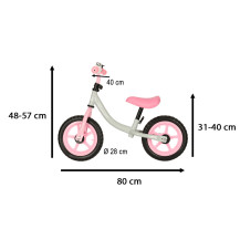 Rowerek biegowy trike fix balance ultra lekki różowy