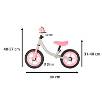 Rowerek biegowy trike fix balance ultra lekki różowy