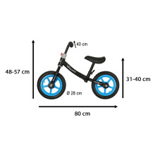 Rowerek biegowy trike fix balance ultra lekki, czarny
