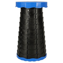 Krzesło składane taboret turystyczny teleskopowy 200 kg niebieski