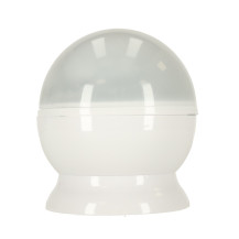 Lampka nocna projektor gwiazd 2w1 USB biała - gwiazdki w pokoju