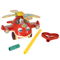Pchacz na kiju helikopter z dźwiękiem dla dzieci 3+