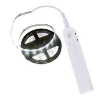 Taśma LED 2M z czujnikiem ruchu na baterie USB, zimny biały