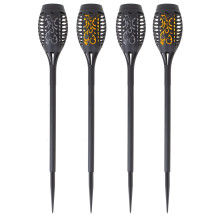 Lampy solarne ogrodowe pochodnie 12LED 4szt. - oświetlenie ogrodu