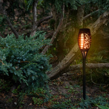 Lampy solarne ogrodowe pochodnie 12LED 4szt. - oświetlenie ogrodu