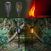 Lampy solarne ogrodowe pochodnie 12LED 4szt. - oświetlenie ogrodu