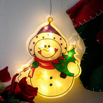 Lampka LED bałwan wisząca ozdoba świąteczna na przyssawkę