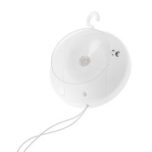 Lampka LED bałwan wisząca ozdoba świąteczna na przyssawkę