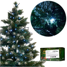 Lampki LED choinkowe 10m 100LED zimny biały 8 trybów