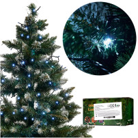 Lampki LED choinkowe 10m 100LED zimny biały 8 trybów