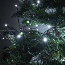 Lampki LED choinkowe 10m 100LED zimny biały 8 trybów