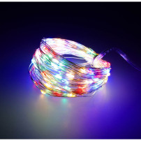 Lampki LED druciki dekoracyjne świąteczne 5m 50LED multikolor