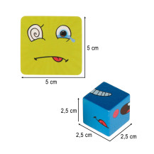 Gra edukacyjna nauka emocji - klocki drewniane z kartami