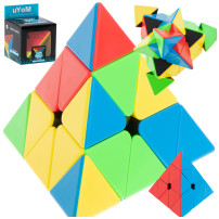 Gra logiczna piramida kostka łamigłówka moyu 10x10x10 cm