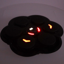 Elektroniczna tarcza bokserska ścienna LED bluetooth USB z rękawicami