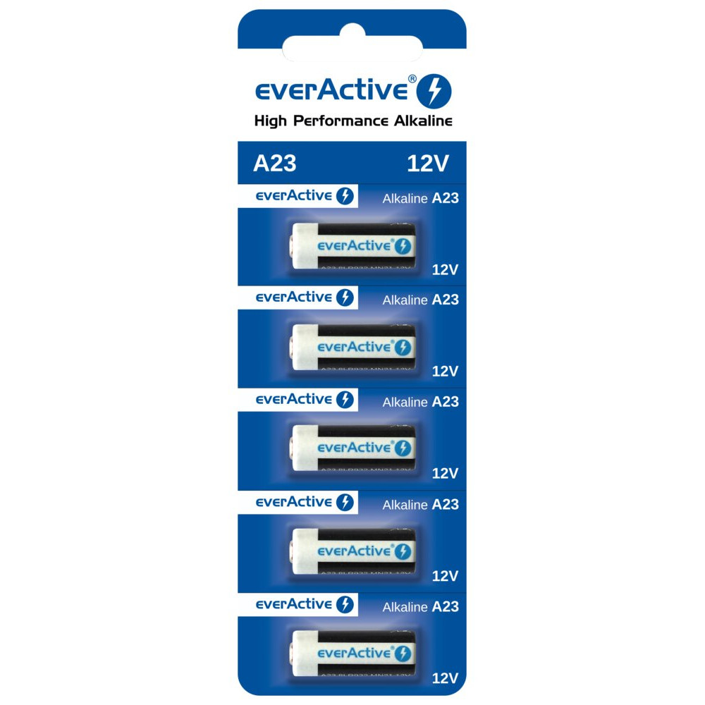 Baterie alkaliczne everactive 23A 12V - blister 5 szt.