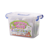 Klej żel kryształowy 3D crystal glue zestaw kreatywny 26el.