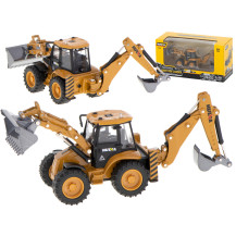 Koparka ładowarka metalowa h-toys 1704 skala 1:50 z ruchomymi łyżkami