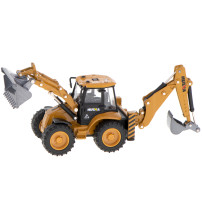 Koparka ładowarka metalowa h-toys 1704 skala 1:50 z ruchomymi łyżkami