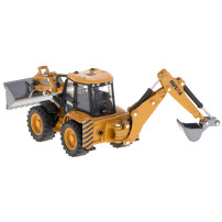 Koparka ładowarka metalowa h-toys 1704 skala 1:50 z ruchomymi łyżkami