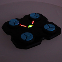 Tarcza bokserska ścienna LED bluetooth USB z rękawicami KX3006