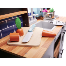 Drewniana kuchnia dla dzieci MDF loft XXL 96 cm z akcesoriami