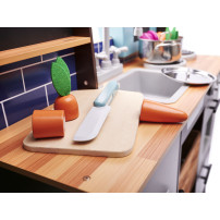 Drewniana kuchnia dla dzieci MDF loft XXL 96 cm z akcesoriami