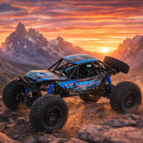 Samochód RC crawler climbing car 1:10 4WD 48cm niebieski