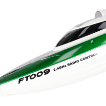 Łódź zdalnie sterowana RC FT009 zielona 30 km/h, zasięg 150 m
