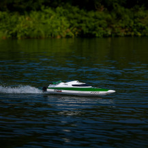 Łódź zdalnie sterowana RC FT009 zielona 30 km/h, zasięg 150 m