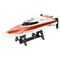 Łódź zdalnie sterowana RC FT009 pomarańczowa 30 km/h