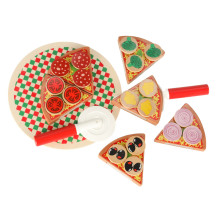 Drewniany zestaw do pizzy na rzep z akcesoriami 20cm