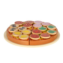 Drewniany zestaw do pizzy na rzep z akcesoriami 20cm