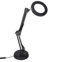 Lampka biurkowa LED z lupą x3 i regulowanym wysięgnikiem - KX2987