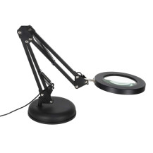 Lampka biurkowa LED z lupą x3 i regulowanym wysięgnikiem - KX2987