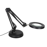 Lampka biurkowa LED z lupą x3 i regulowanym wysięgnikiem - KX2987