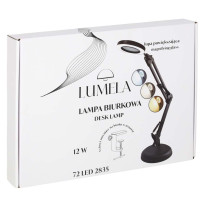 Lampka biurkowa LED z lupą x3 i regulowanym wysięgnikiem - KX2987