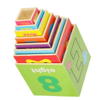 Wieża edukacyjna drewniana XXL 71 cm - sorter kształty i liczenie