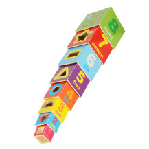 Wieża edukacyjna drewniana XXL 71 cm - sorter kształty i liczenie