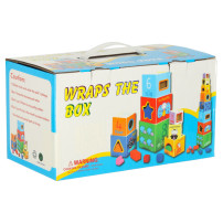 Wieża edukacyjna drewniana XXL 71 cm - sorter kształty i liczenie