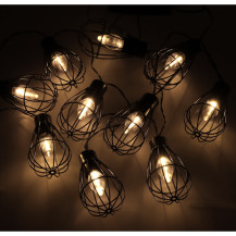Solarna girlanda ogrodowa loft 10 LED, IP65, 3,8 m