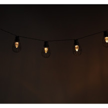 Solarna girlanda ogrodowa loft 10 LED, IP65, 3,8 m