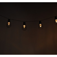 Solarna girlanda ogrodowa loft 10 LED, IP65, 3,8 m